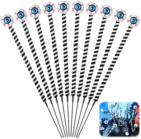 Halloween Eyeball Picks 10 Pcs 15 InchFloral Pick