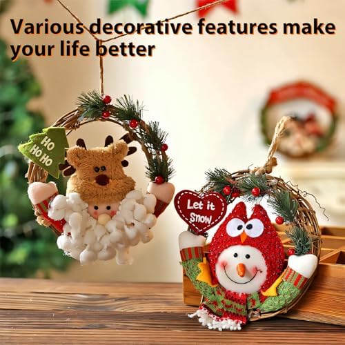 20 Pcs 4.72 Inch Natural Grapevine Wreath Set, Natural Rattan Wreath,Hand-Woven 4.72 Inch Vine Branch Wreaths, Perfect for DIY Crafts, Christmas Decorations, and Wedding Supplies