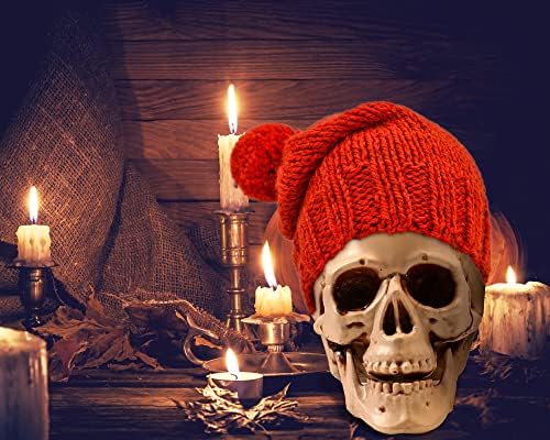 Sratte 4 Pcs Halloween Plastic Skull Human Skeleton Model,5.1 Inch