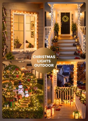 LED Christmas Lights Indoor Outdoor, 33FT 100 Count Mini String Lights