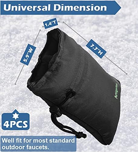 Artigarden Upgraded Outdoor Faucet Cover Socks for Winter Freeze Protection