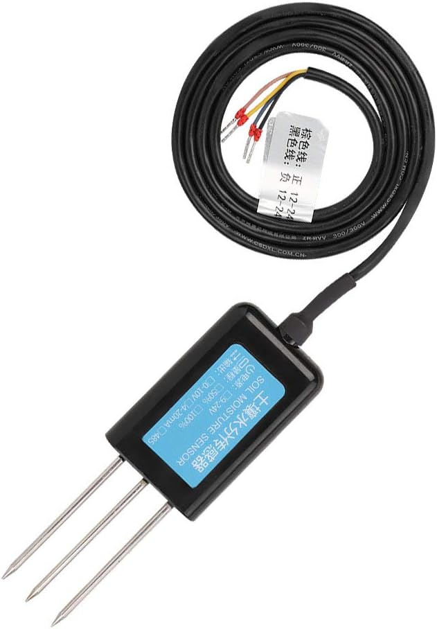 Naroote Soil Moisture Sensor, 0-10V Output Waterproof Greenhouse Soil Moisture Humidity Sensor Tester Meter Soil Test