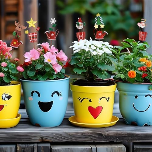 Christmas Decorative Garden Stakes Set 6PCS Waterproof Yard Decor