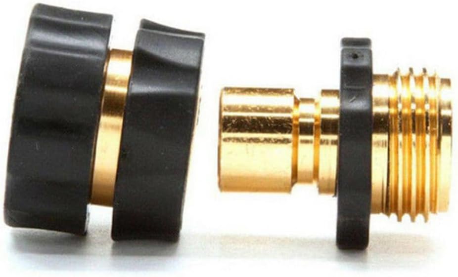 Happyyami 2pairs Hose Quick Connect Adapter Set Garden Hose Fitting Adapter Suitable for Sprayers and Faucets