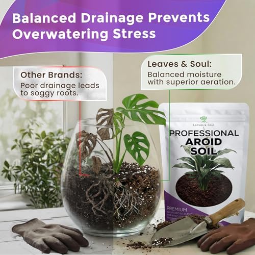 Professional Aroid Soil Mix Large 2.2 Quarts Ready to Use, Premium Potting Soil for Aroid Plants Monstera Philodendron Indoor Plants, Peat Moss Coco Coir Perlite Dolomite Made in USA