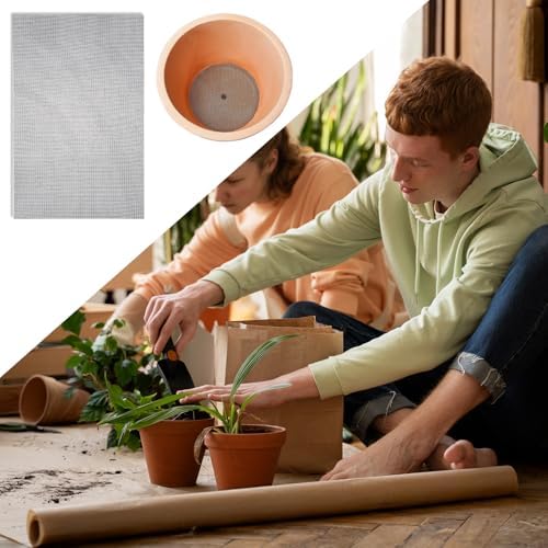 10 Pc Mesh for Plant,Plant Mesh Drainage Meshe,Flower Pot Hole Meshe Pad