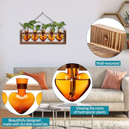 Plant Terrarium Hanging Propagation Stations Gift for Women