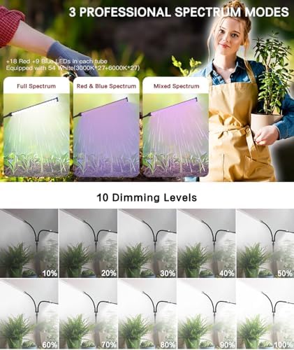 Practical Grow Lights for Indoor Plants Growing, Full Spectrum