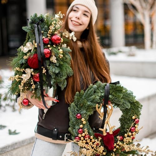 9 PCS 8 Inch Natural Grapevine Wreaths, Beautiful Vine Branch Wreath for DIY Crafts and Christmas Decorations, Ideal for Outdoor and Indoor Use