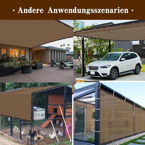 80% Sunblock Shade Cloth Net Resistant - 18x20Ft Garden Shade Mesh for Plant Cover, Greenhouse, Chicken Coop, Kennels, Tomatoes Plants