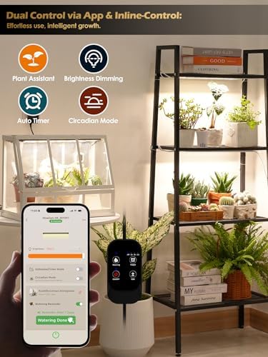 GlOWRIUM T5 Grow Light for Indoor Plants, 3500K Plant Light Strip