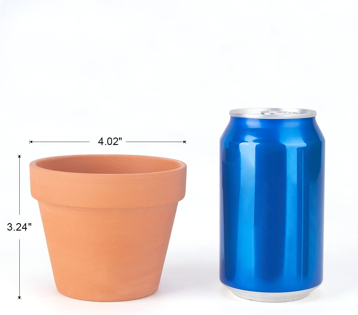 CFKJ [26 Pack] 4" Planter Nursery Pots Terracotta Pot Clay Ceramic Pottery Cactus Pots Flower Succulent Plants Pot