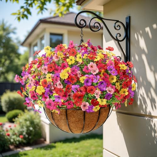 Alupssuc 48 Bundles Artificial Daisy Flowers UV Resistant for Outdoor Decor