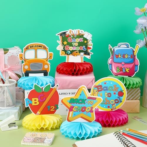 10Pcs Back to School Centerpieces, First Day of School Table Decor