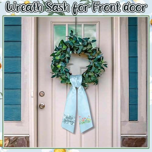 VitalCozy Spring Wreath Sash for Front Door