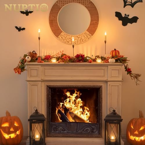 NUPTIO Fall Garland with Sunflower Pumpkin: 6ft Fall Decor for Thanksgiving
