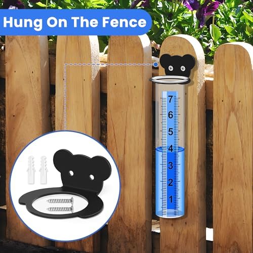 Rain Gauge Outdoor, Rain Gauge Replacement Tube (Bear)