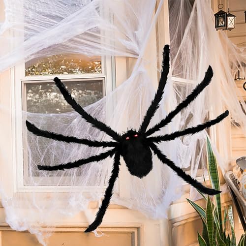 BILLMOSS Giant Spider Halloween Decorations Outdoor Indoor