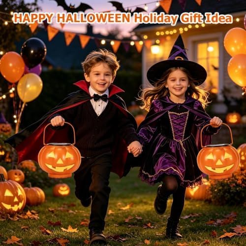 Halloween Decorations Outdoor Solar Lights Weatherproof Decor Lanterns