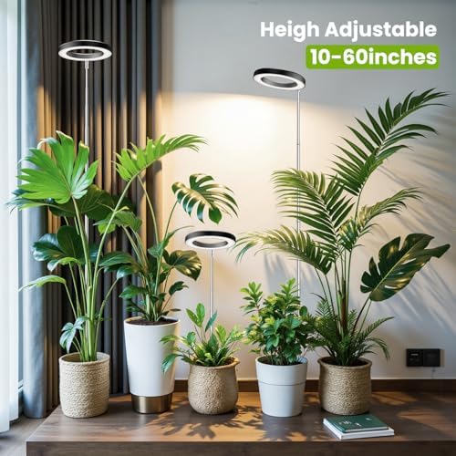 Kullsinss 6.3in Grow Light, Full Spectrum Plant Lights for Indoor Growing