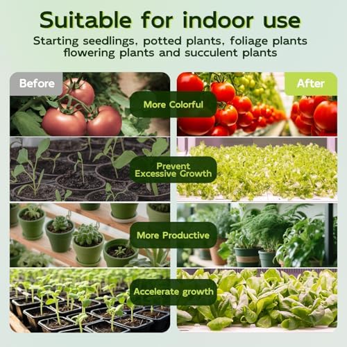 Hlite LED Grow Light 16 inch, Hanging Full Spectrum Linkable 2 Pack
