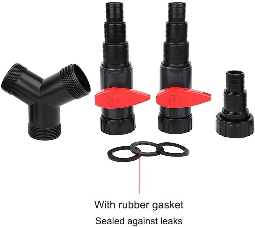 DONGKER 3 Way Hose Connector,Y Distributor Inlet Hose 25/32/38 mm (1"/1.25"/1.5") for Pond Pump Fish Tank Filtration