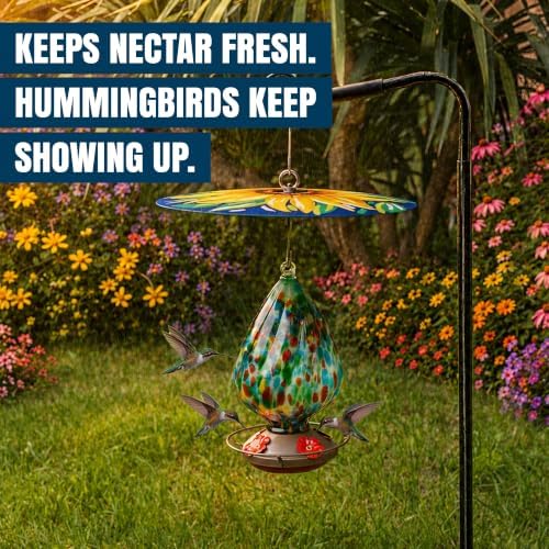 MEKKAPRO Bird Feeder Baffle & Rain Guard, 32cm Weatherproof, Yellow