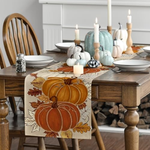 Artoid Mode 210 GSM Fall Table Runner Home Party Decor 13x120 Inch