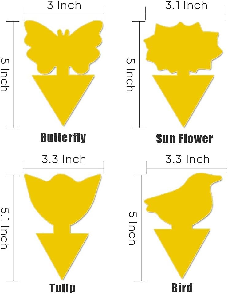 36 Pack Fungus Gnat Traps for House Plants, Yellow Sticky Traps for Indoor Outdoor Use to Get Rid of Whitefly