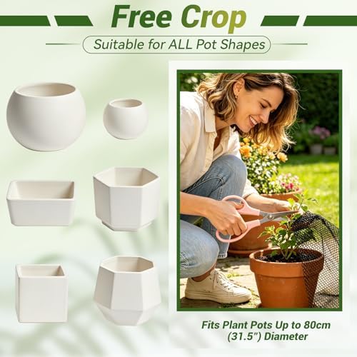 15.7" x 236" Cuttable Plant Pot Grid Set, Cat Plant Blocker Set