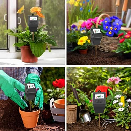 Soil Moisture Meter,Plant Hygrometer Moisture Sensor Plant Water Monitor for Potted Plants,Garden,Farm, Lawn(No Battery Needed)-Black