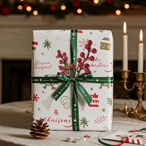 50Pack Christmas Tree Decorations Artificial Berry Stems Red Berry Picks for Xmas Winter Holiday Home Centerpieces and DIY Flower Arrangements Ornaments