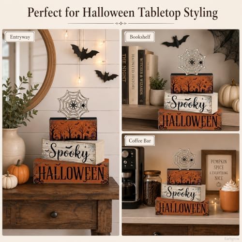 Halloween Table Decor Indoor, Halloween Decorations for Home Kitchen