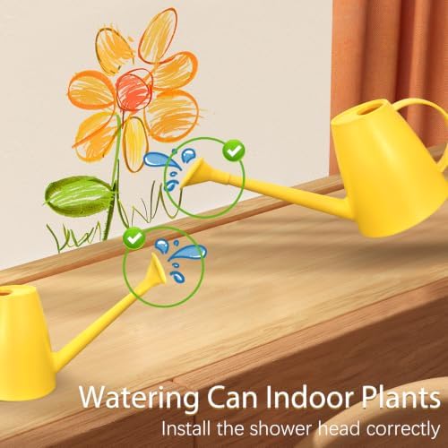 60 oz Watering Can, Watering Can Indoor Plants, Long Spout Small Water Can