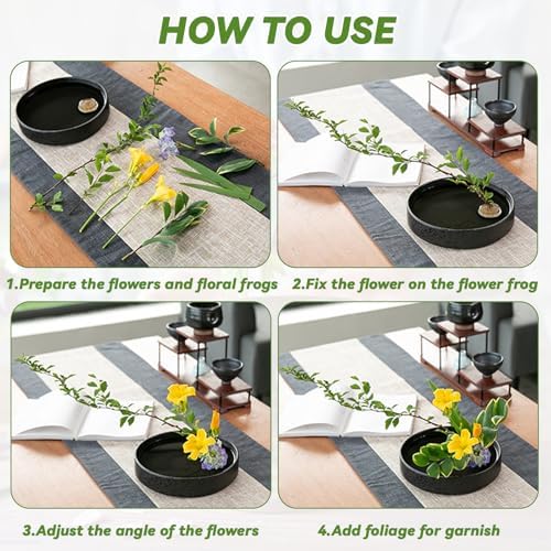 8Pcs Flower Frog for Arrangements Kenzan Ikebana Stem Holder