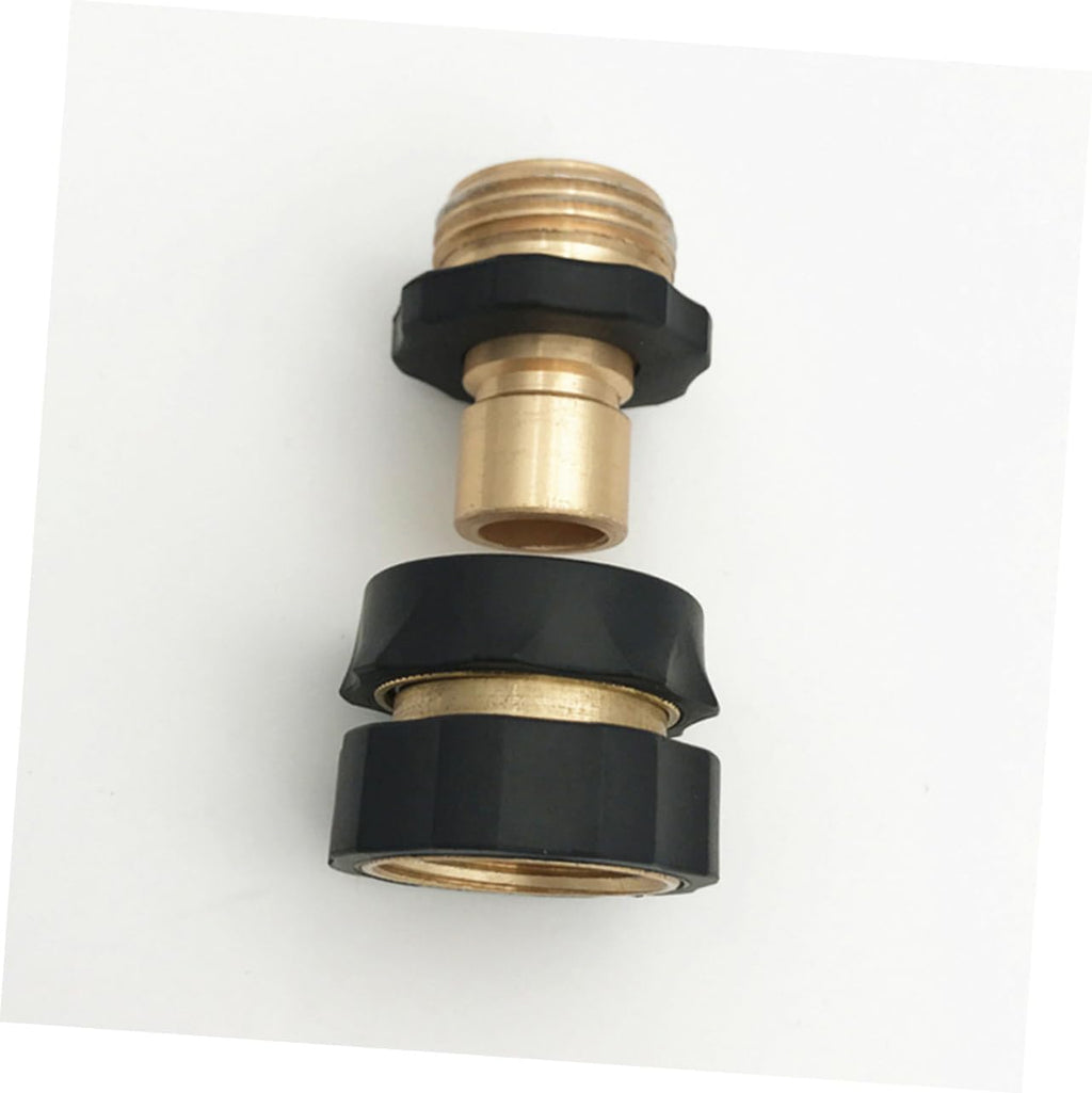 Happyyami 2pairs Hose Quick Connect Adapter Set Garden Hose Fitting Adapter Suitable for Sprayers and Faucets