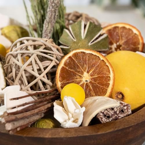 ANDALUCA Maison Box Fragrance Potpourri Decorative Vase & Bowl Filler Home Décor (Citrus Verbena)