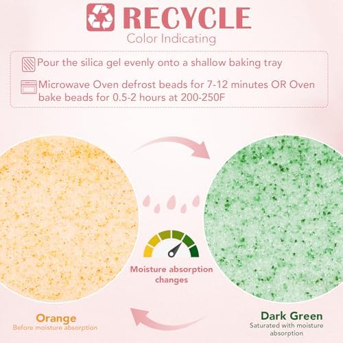 VOISEN Silica Gel Flower Drying, 10LBS Silica Gel for Drying Flowers