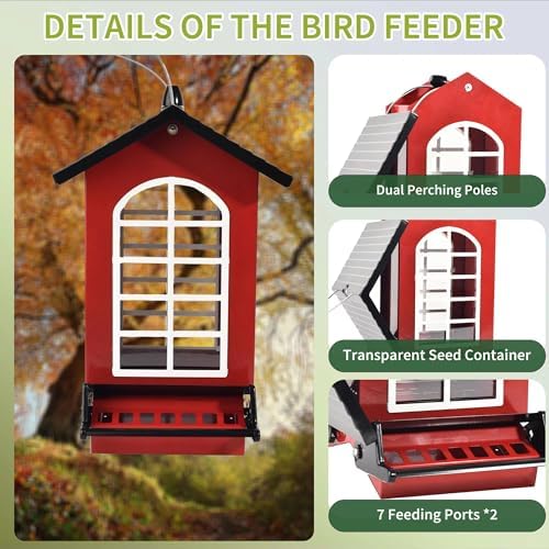 Bird Feeder Squirrel Proof Metal Hanging