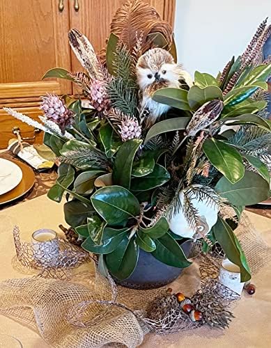 Honbay 50PCS Lifelike Artificial Acorn Fake Nutty Craft Acorns with Acorn Cap Simulation Fruit Props for Vase Filler, Home House Autumn Favor, Thanksgiving Day Christmas and Wedding Decoration