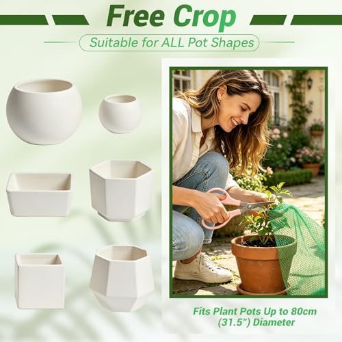 15.7"x118" Green Plant Pot Grid Set, Anti Squirrel Plant Protector