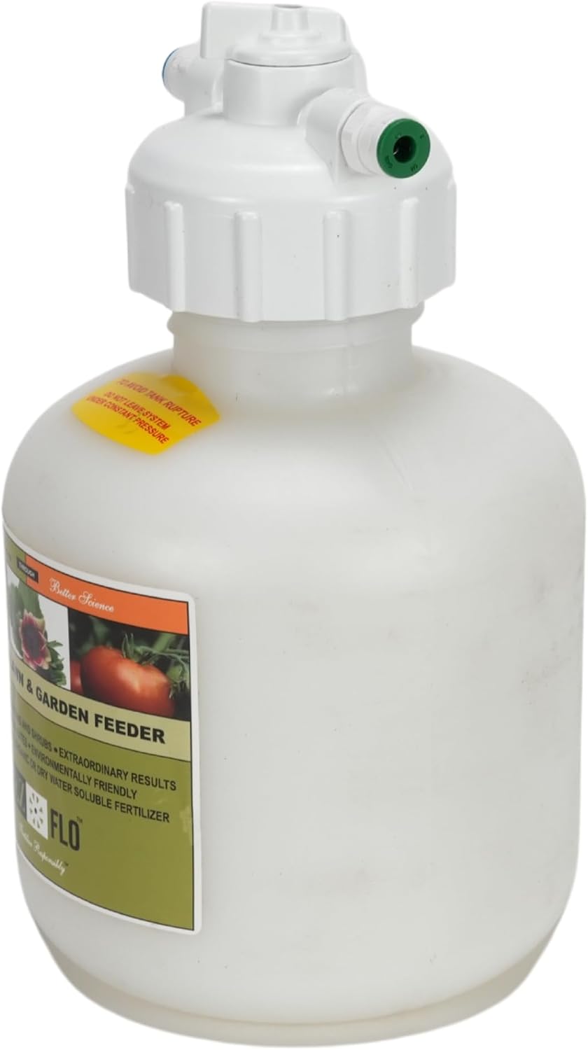 EZ-FLO 3/4 Gallon Hose‑Bib & Drip Fertilizer Injector | Low‑Pressure Garden Feeder for On/Off Flow & Drip Irrigation
