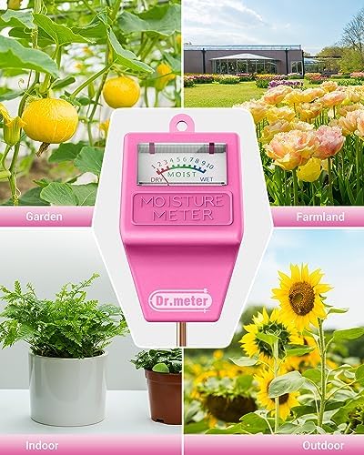 Dr.meter Soil Moisture Meter for Plants, Plant Water Gauge Test Kit