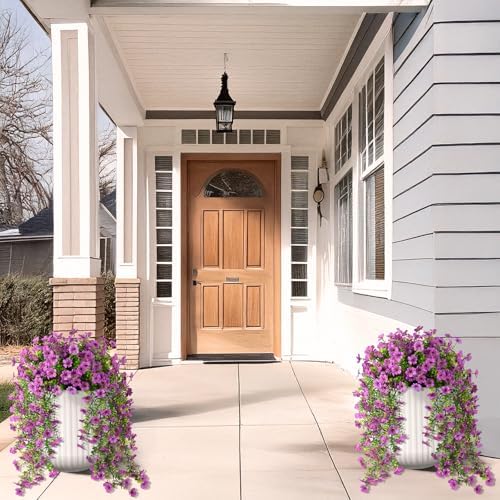 Hommyea Artificial Fake Fall Flowers Plants for Outdoors Mums Home Decor