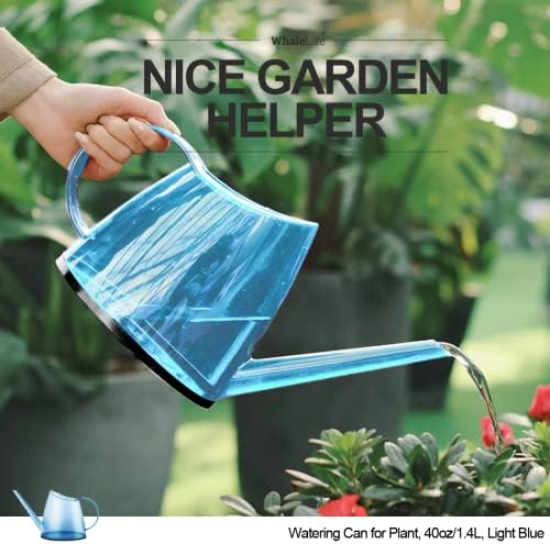 Small Indoor Plant Watering Can Long Spout 1.4L Light Blue