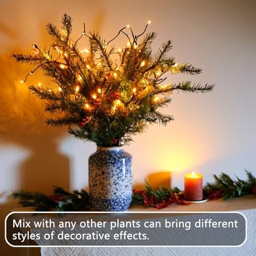 3PCS 30IN LED Lighted Tree Branches Lights with Timer, Battery Operated
