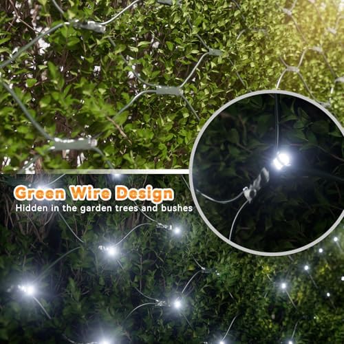 LitHome 21FT x 5FT Christmas Net Lights Outdoor Mesh Lights Connectable