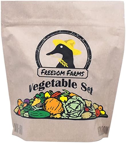 Set of 43 Assorted Vegetable & Herb Seed Packets - Over 10,000 Seeds! - Includes Mylar Storage Bag - Deluxe Garden Heirloom Seeds - 100% Non-GMO
