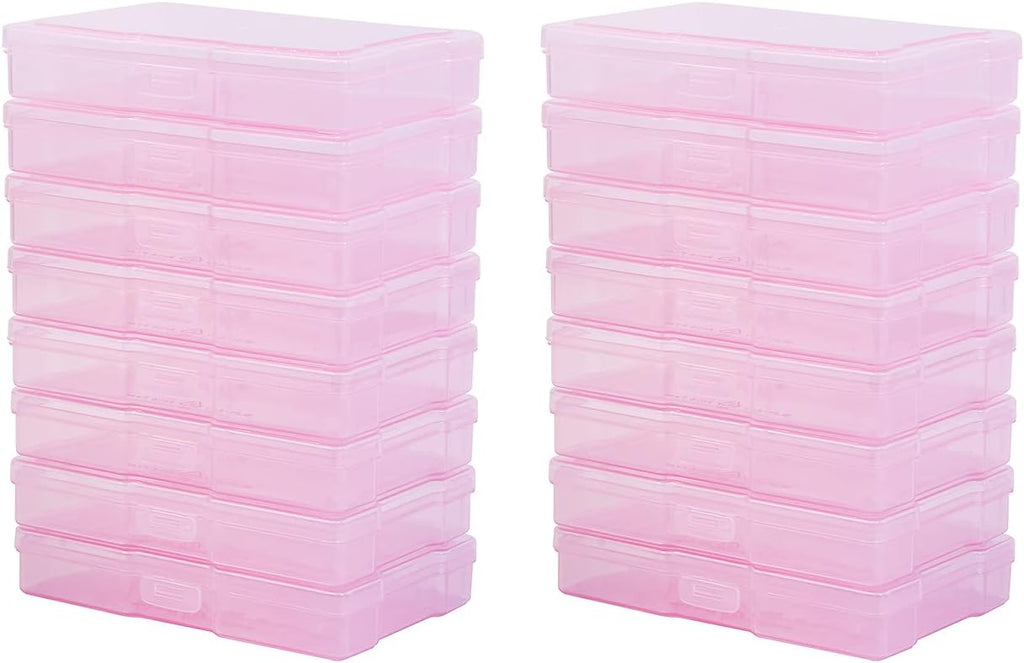 4" x 6" Photo Storage Case with Handle, 16 Inner Photo Organizer Keeper, Extra Large Storage Picture Boxes, Seed