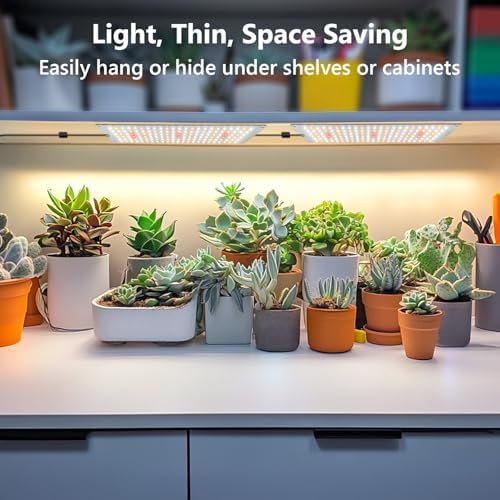Garpsen Plant Light, 882 LEDs Full Spectrum 6000K Grow Light Panel, 6Panels
